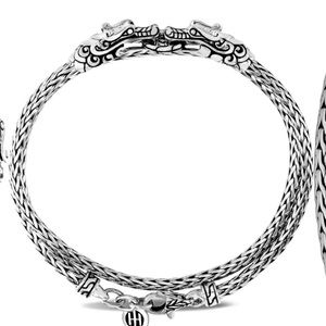 Legends Naga Double Wrap Dragon Head Bracelet size 7